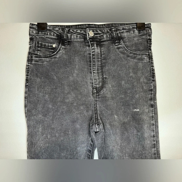 H&M high Waits Washed black Jegging tail let Haunted & Denim Sz 30/32 - Picture 3 of 10